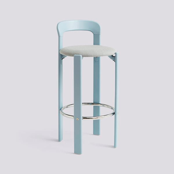 Rey Bar Stool (seat upholstery) by HAY