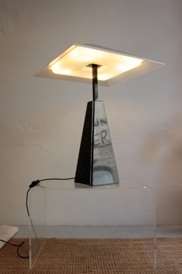 Abat Jour Table Lamp in Black Marble by Cini Boeri for Arteluce, 1970s-OZL-1372920