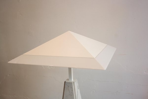 Abat Jour Table Lamp in White Marble by Cini Boeri for Arteluce, 1970s-OZL-1372945