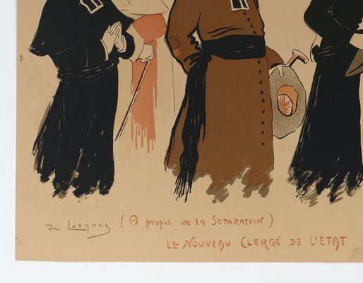 About Separation - Lithograph by Daniel de Losques - Early 20th Century Early 20th Century-ZCI-761027