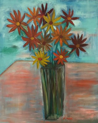 Abraham Dayan, Les Marguerites, 1997, Oil on Canvas-CHG-916652