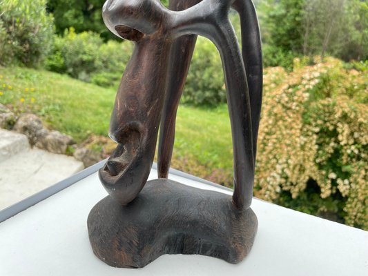 Abstract African Wooden Sculpture, 1950s-UR-1290017