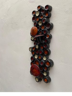 Abstract Ceramic Wall Sculpture from Perignem, Belgium-KL-1259932