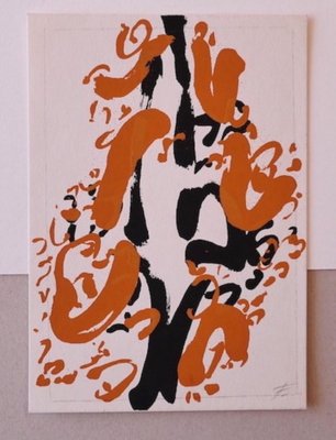 Abstract Composition, Lithograph, 1950s-ZCI-900769