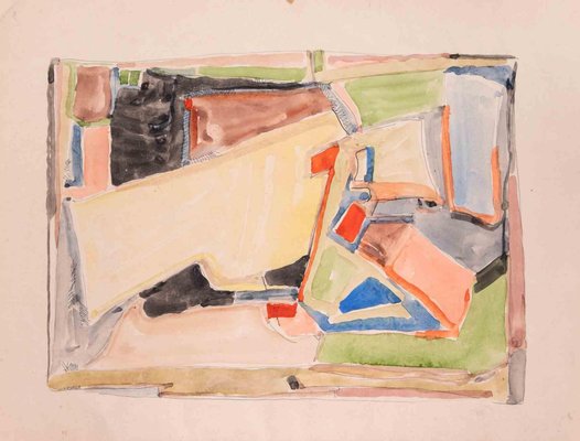 Abstract Composition, Original Drawing, Mid 20th-Century-ZCI-1338738