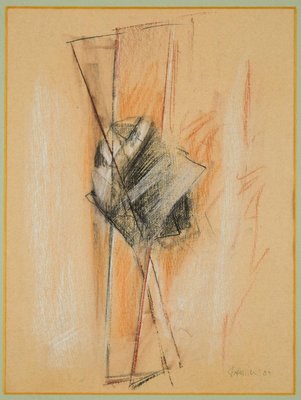 Abstract Composition - Original Pastel Drawing by Claudio Palmieri - 1989 1989-ZCI-757137