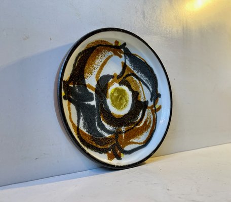 Abstract Danish Ceramic Dish by Ellen Malmer for Royal Copenhagen, 1970s-LCR-1251520