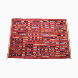 Abstract Design Wool Carpet, 1940s-TZ-777314