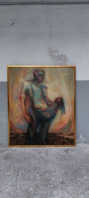 Abstract Figure, 1966, Oil on Canvas, Framed-AIF-1795948