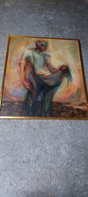 Abstract Figure, 1966, Oil on Canvas, Framed-AIF-1795948