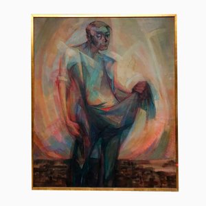 Abstract Figure, 1966, Oil on Canvas, Framed-AIF-1795948