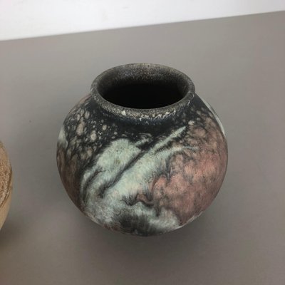 Abstract German Fat Lava Pottery Vases from Ruscha, 1960s, Set of 2-QZ-1143214