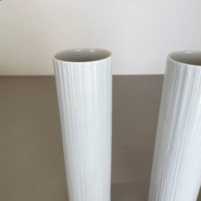 Abstract German Op Art Vase by Tapio Wirkkala for Rosenthal, 1980s, Set of 2-QZ-1139874