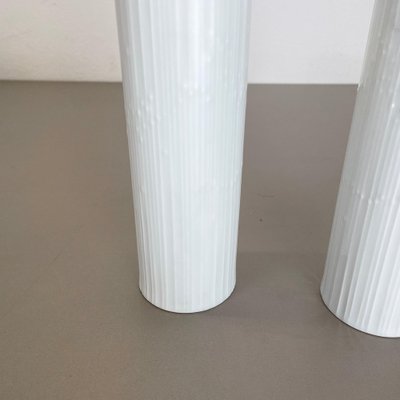 Abstract German Op Art Vase by Tapio Wirkkala for Rosenthal, 1980s, Set of 2-QZ-1139874