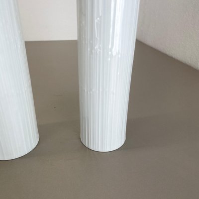 Abstract German Op Art Vase by Tapio Wirkkala for Rosenthal, 1980s, Set of 2-QZ-1139874