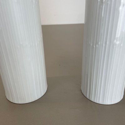 Abstract German Op Art Vase by Tapio Wirkkala for Rosenthal, 1980s, Set of 2-QZ-1139874