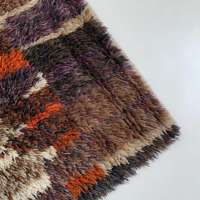 Abstract High Pile Rya Rug, Finland, 1960s-QZ-1392971