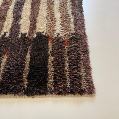 Abstract High Pile Rya Rug, Finland, 1960s-QZ-1392971