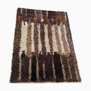 Abstract High Pile Rya Rug, Finland, 1960s-QZ-1392971