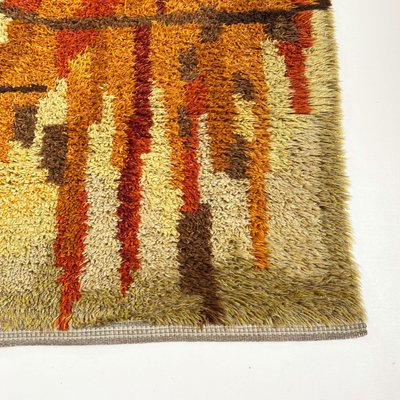 Abstract High Pile Rya Rug, Sweden, 1960s-QZ-1089662