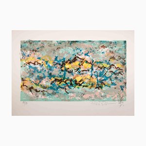 Abstract Landscape, Original Lithograph­, 1971-ZCI-1272481