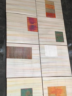 Abstract Metal Panels in Iridescent Paints, 1980s, Set of 10-IJR-2023560