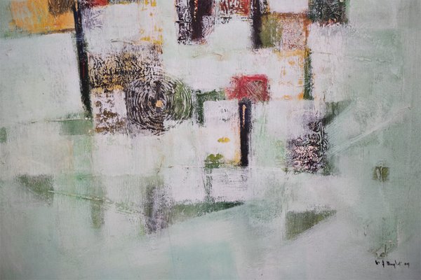 Abstract Painting, 2000s, Oil on Canvas-KNM-1004460