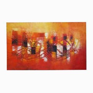 Abstract Painting, 2000s, Oil on Canvas-KNM-1004497