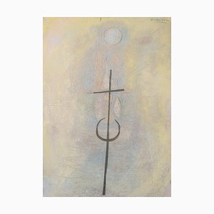 Abstract Painting with Cross-AOI-1106769