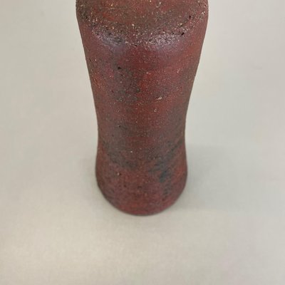 Abstract Red Ceramic Studio Pottery Vase by Gerhard Liebenthron, Germany, 1970s-QZ-1312770