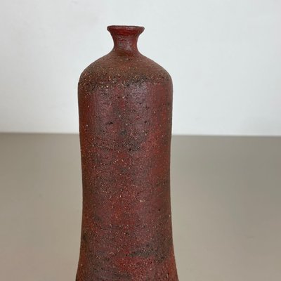 Abstract Red Ceramic Studio Pottery Vase by Gerhard Liebenthron, Germany, 1970s-QZ-1312770