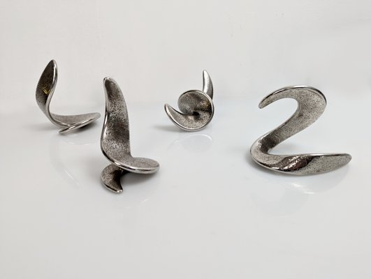 Abstract Steel Sculptures, Set of 4-JJT-1357966