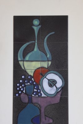 Abstract Still Life Ceramic Tile Tableau from Capra, Italy, 1960s-PLT-1386809