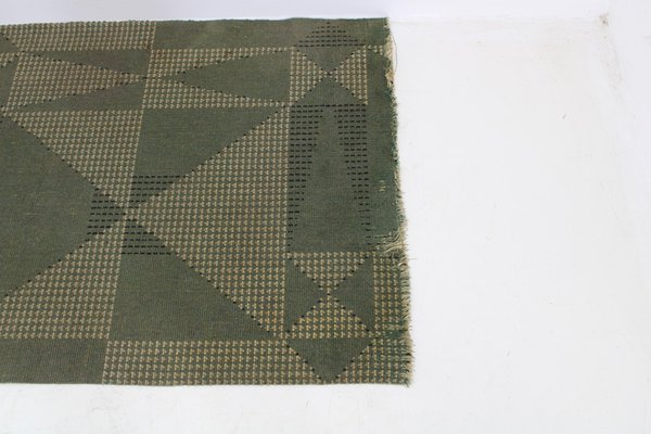 Abstract Wool Hallway Rug, Former Czechoslovakia, 1950s-TZ-2018667