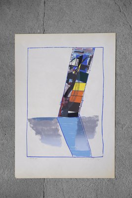 Abstractive Modern Colored Lithograph by Hardy Strid, 1950s-ZAA-956080