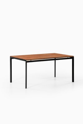 Academy Coffee Table in Black Lacquered Steel and Pine attributed to Poul Kjærholm, 1950s-SC-1813927