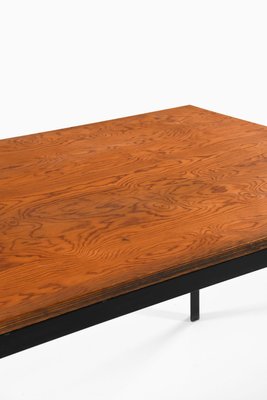 Academy Coffee Table in Black Lacquered Steel and Pine attributed to Poul Kjærholm, 1950s-SC-1813927