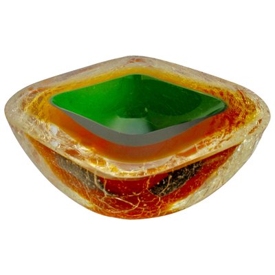 Acid-Etched Corroso Murano Glass Bowl by Alfredo Barbini-MJY-1148889