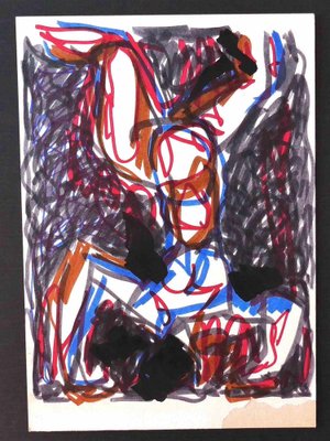 Acrobat, Original Drawing, Mid 20th-Century-ZCI-1163775