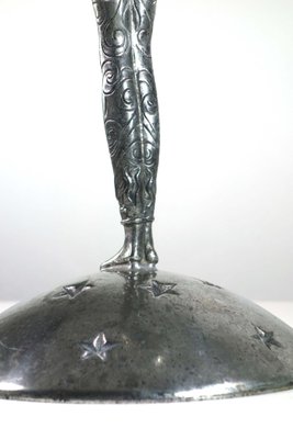 Acrobat Pewter Metal Vase by Piero Figura, 1980s-KGD-2041849