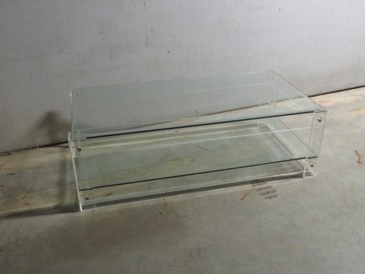 Acrylic and Glass Coffee Table in the Style of Charles Hollis Jones-UKG-1174735