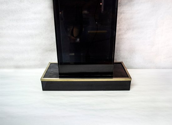 Acrylic Glass and Brass Lamp from ND, Italy, 1970s-VCV-1057272