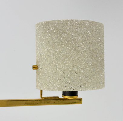 Acrylic Glass and Brass Pendant Lamp or Chandelier from Arlus, France, 1950s-RIU-1142284