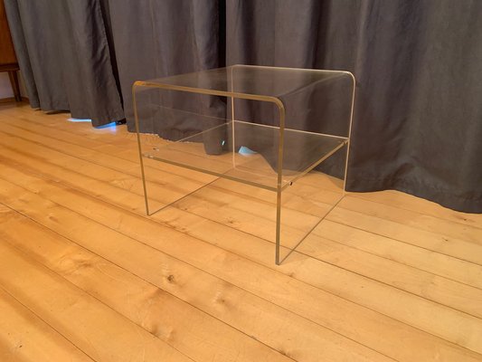 Acrylic Glass Auxiliary Table, 1970s-VQM-1332428