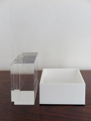 Acrylic Glass Boxes by Alessandro Albrizzi, 1990s, Set of 2-CC-1533088