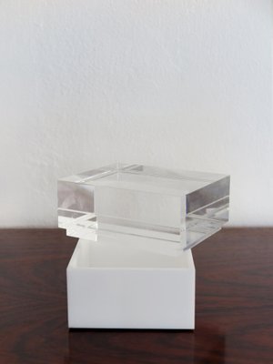 Acrylic Glass Boxes by Alessandro Albrizzi, 1990s, Set of 2-CC-1533088