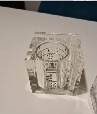 Acrylic Glass Desk Organizer by Guzzini for Manlio Ciocca 1970s, Set of 4-EBW-2017376