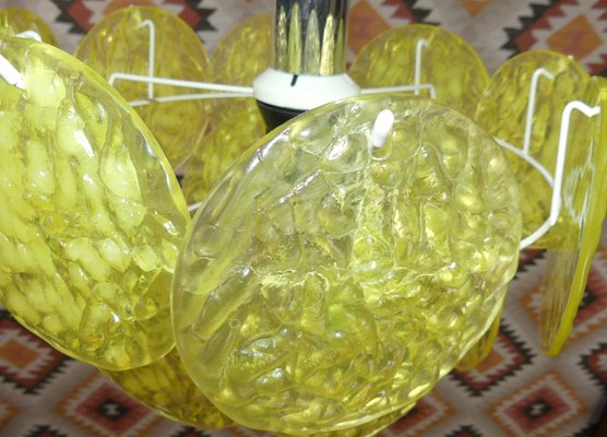 Acrylic Glass Hanging Ceiling Lamp, 1970s-AFE-1348136