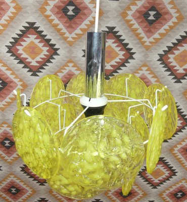 Acrylic Glass Hanging Ceiling Lamp, 1970s-AFE-1348136