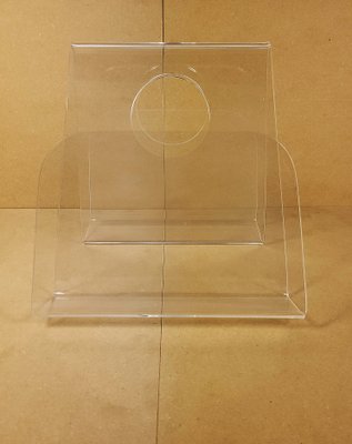 Acrylic Glass Magazine Rack, 1970s-NXX-2034684